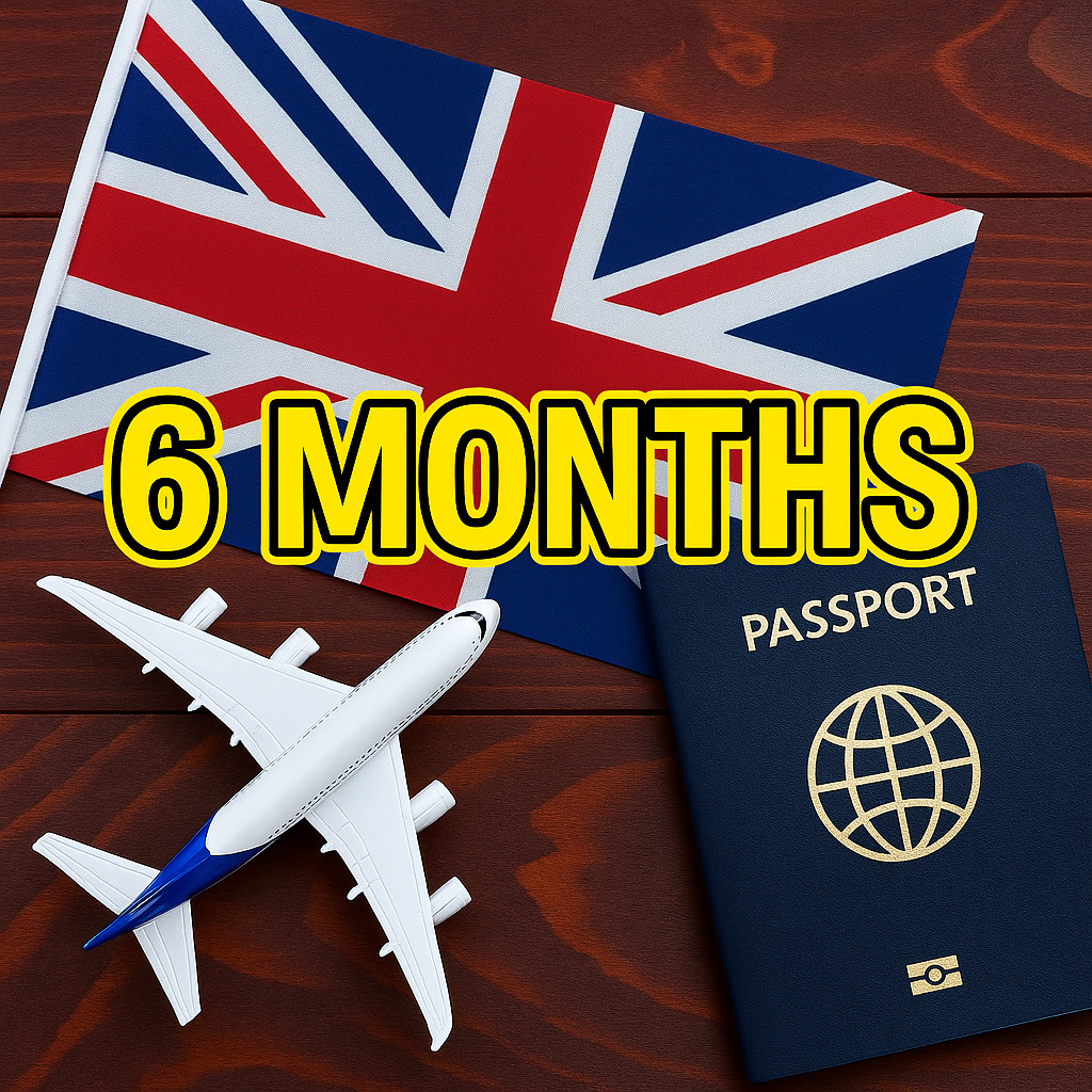 Uk Touristenvisum für 6 Monate